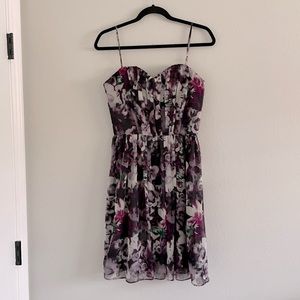 McGinn Purple Floral Dress Size 8